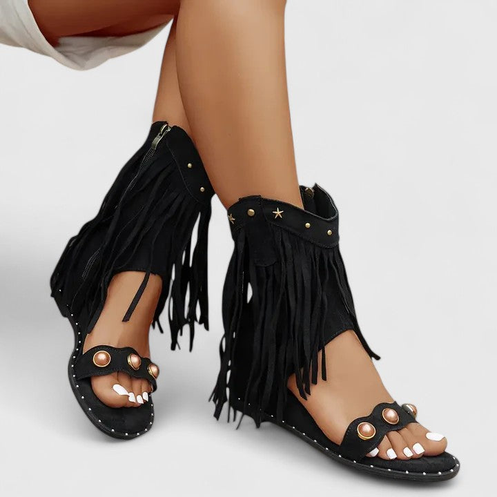 Eira | Sandali chic con frange