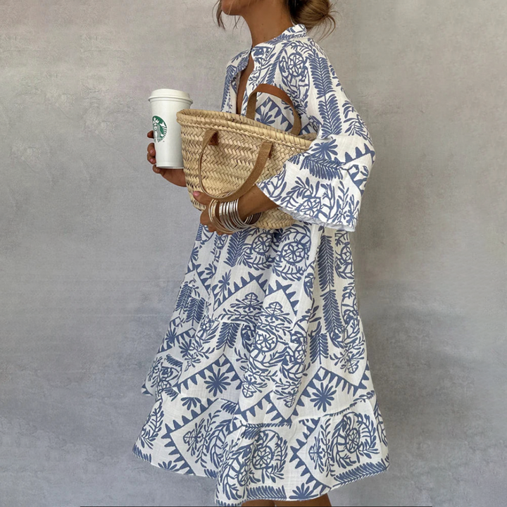 Fiorelia | Abito tunica boho dalla linea rilassata
