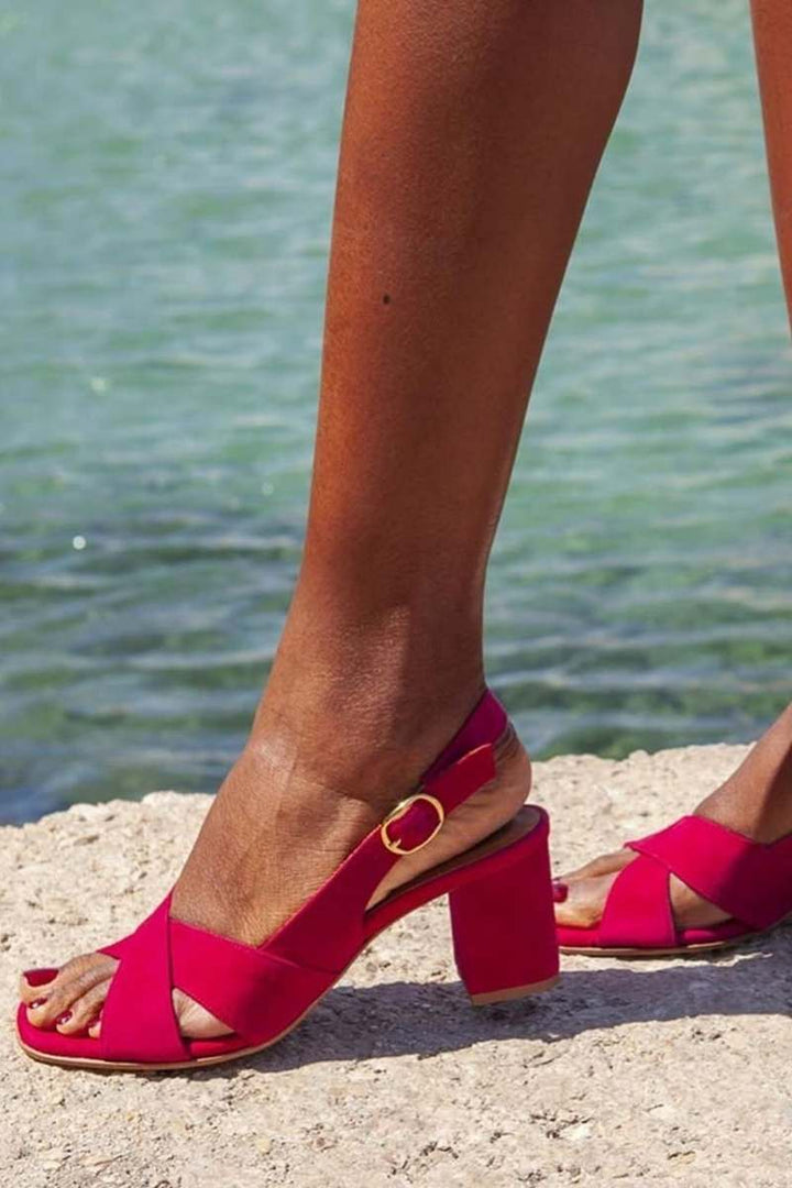 Celeste | Blue Summer Heeled Sandals in Blue