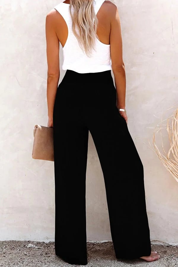 Riana | Pantaloni a vita alta dalla linea rilassata