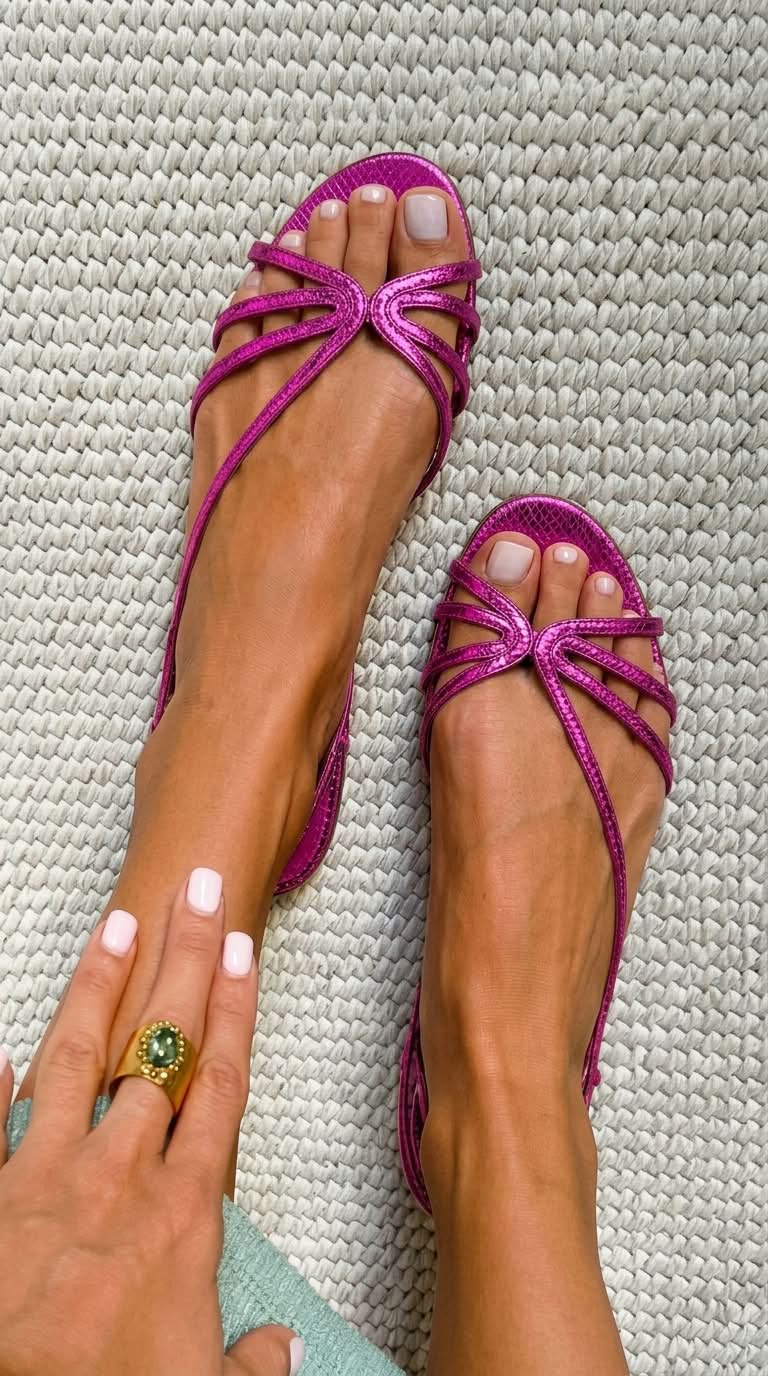 Ginevra | Elegant Summer Sandals in Gold