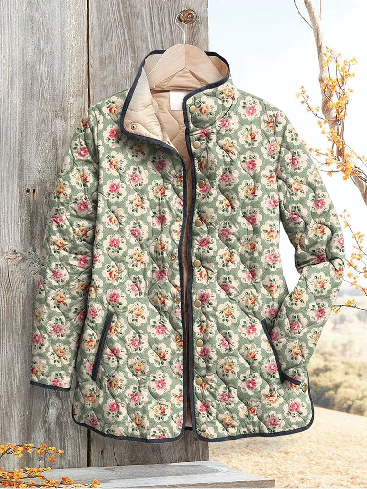 ELEANOR | GIACCA TRAPUNTATA ROSA VINTAGE — 1