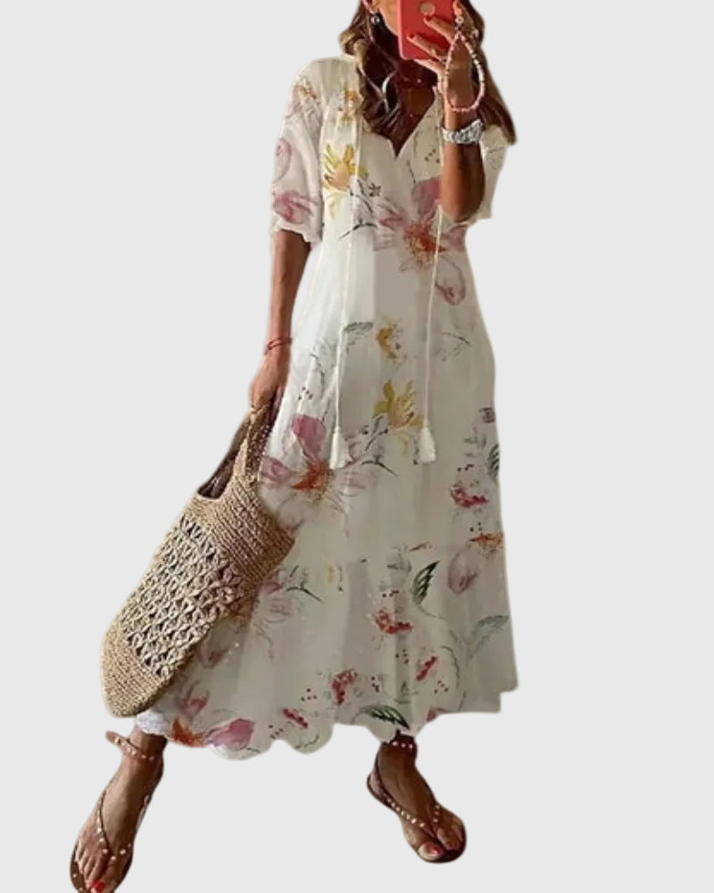 Amalia | Abito lungo estivo vintage in stile boho