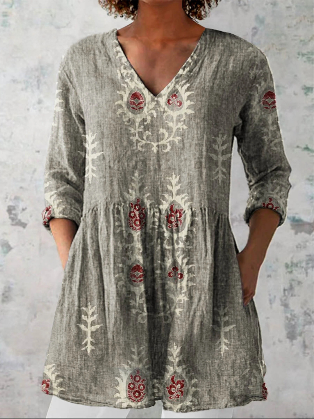Blair | Blusa lunga con stampa decisa
