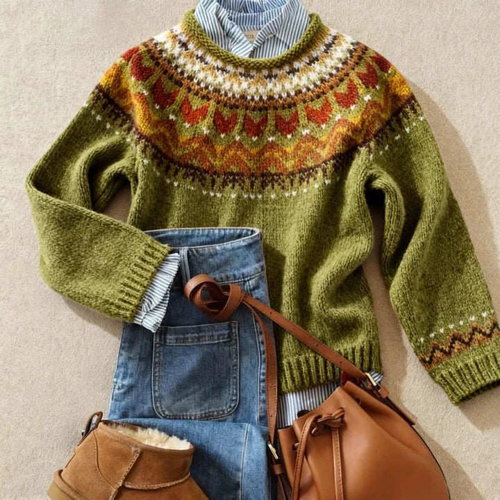 Ardent™ | Maglione classico lavorato a maglia vintage — 1