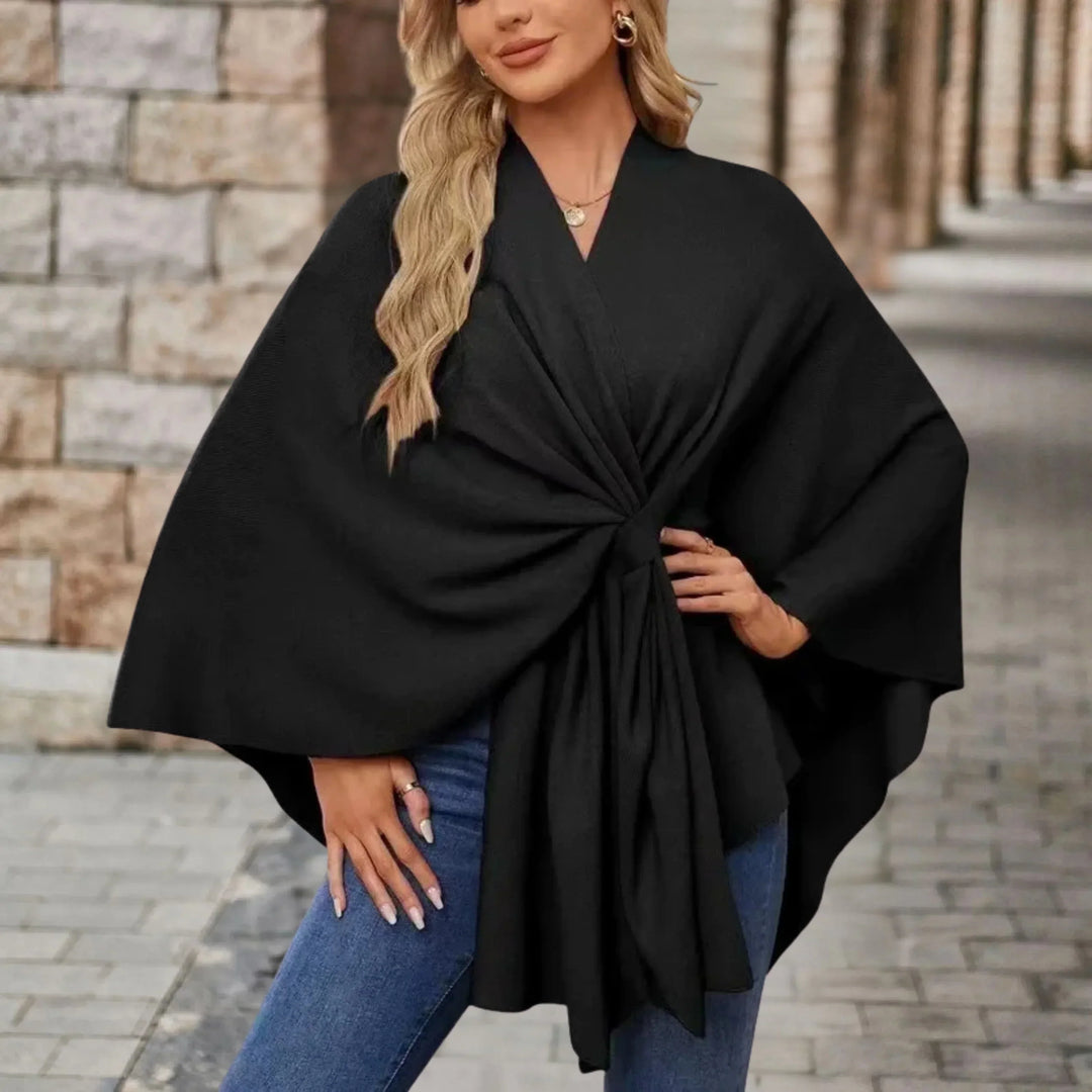 Briana™ | Poncho drappeggiato elegante — 4