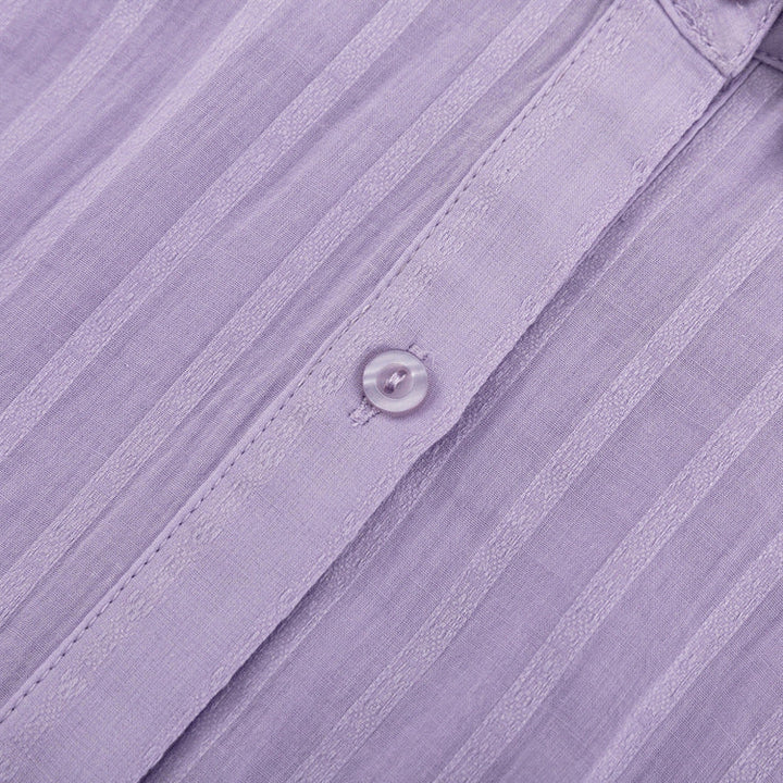 Viola | Completo con camicia abbottonata e shorts leggeri