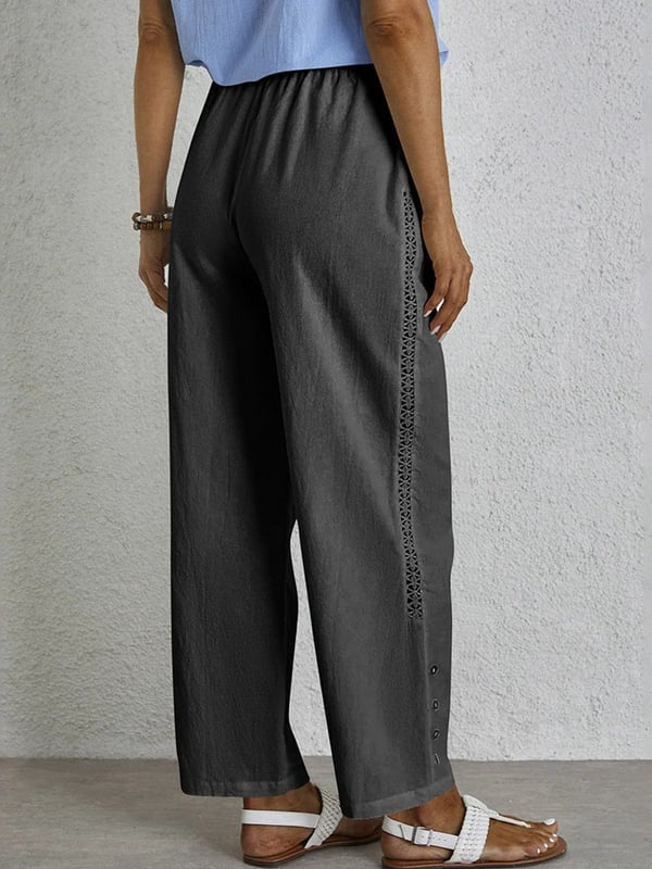 Shania | Pantaloni dalla linea rilassata con bottoni