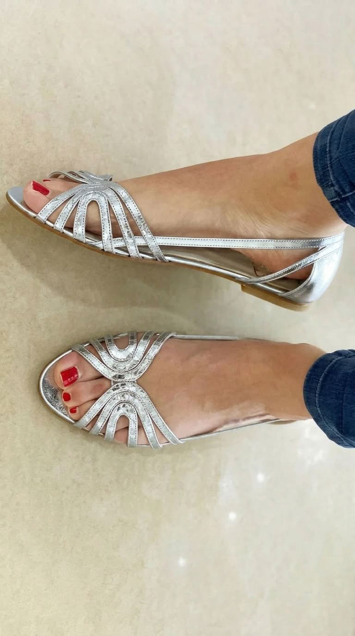 Eleonora | Luminous Summer Sandals in Gold
