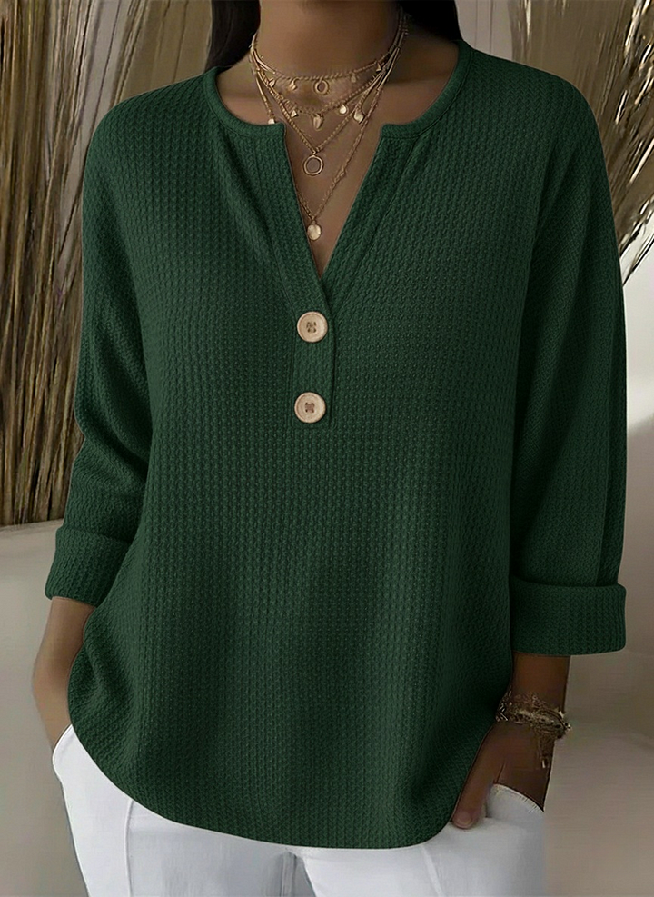 Lucinda™ | Parte superiore con bottoni Henley — 5