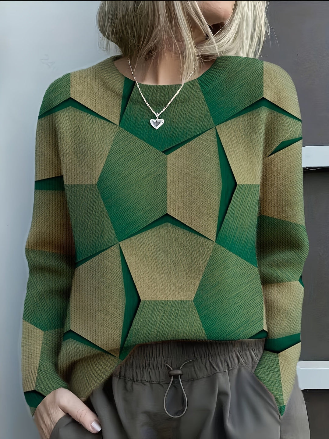 LUCIA – MAGLIA IN MAGLIA GEOMETRICA COLORBLOCK — 2