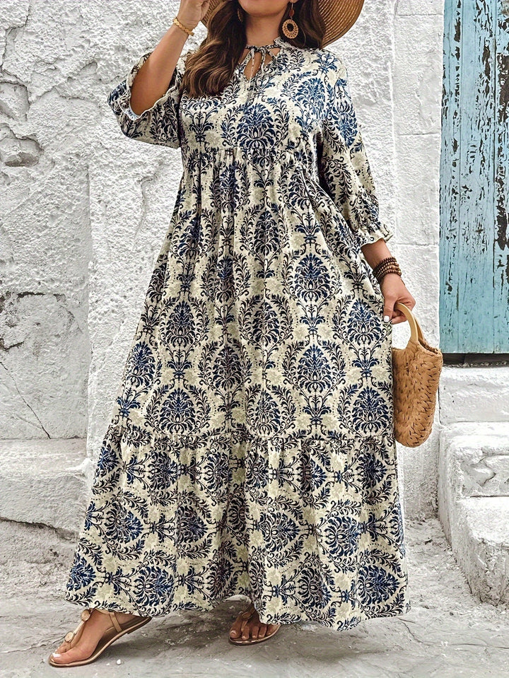 Molly | Abito boho con stampa mosaico