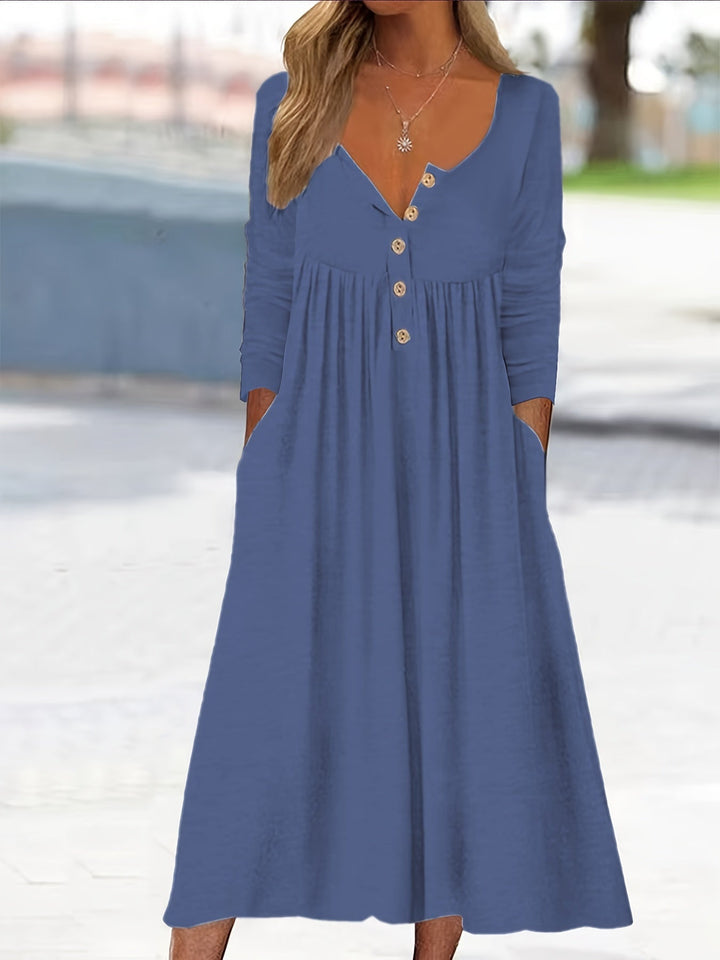 Zara | Abito midi con bottoni frontali