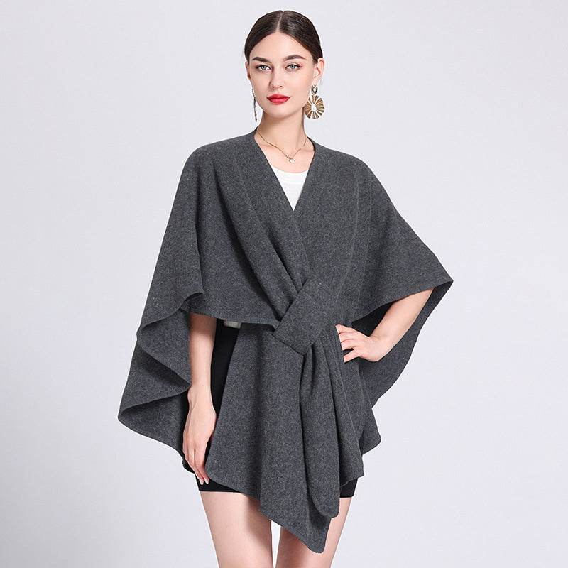 Marina | Scialle a mantella in pile — 10