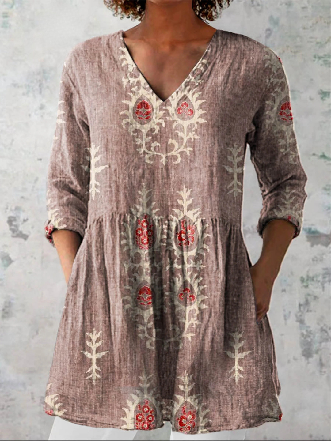 Blair | Blusa lunga con stampa decisa