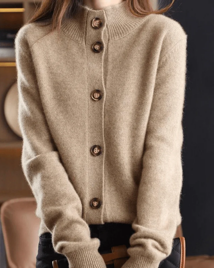 Claire | Cardigan in cashmere dallo stile rétro