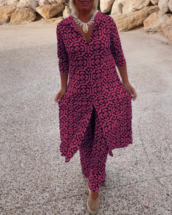 Maeve | Completo elegante con motivo geometrico