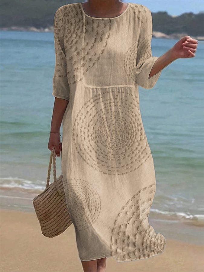 Imelda | Abito casual ricamato