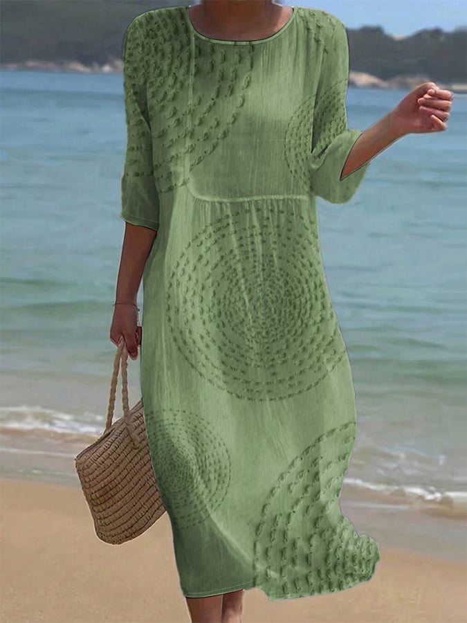 Imelda | Abito casual ricamato