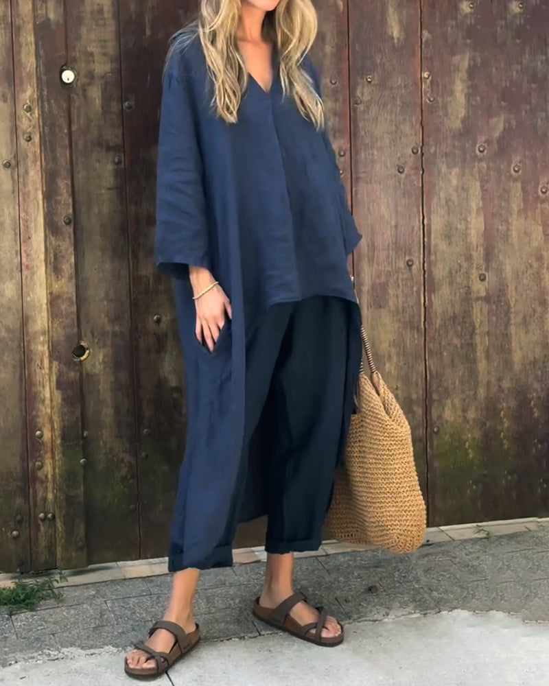 Vaelora | Completo elegante drappeggiato