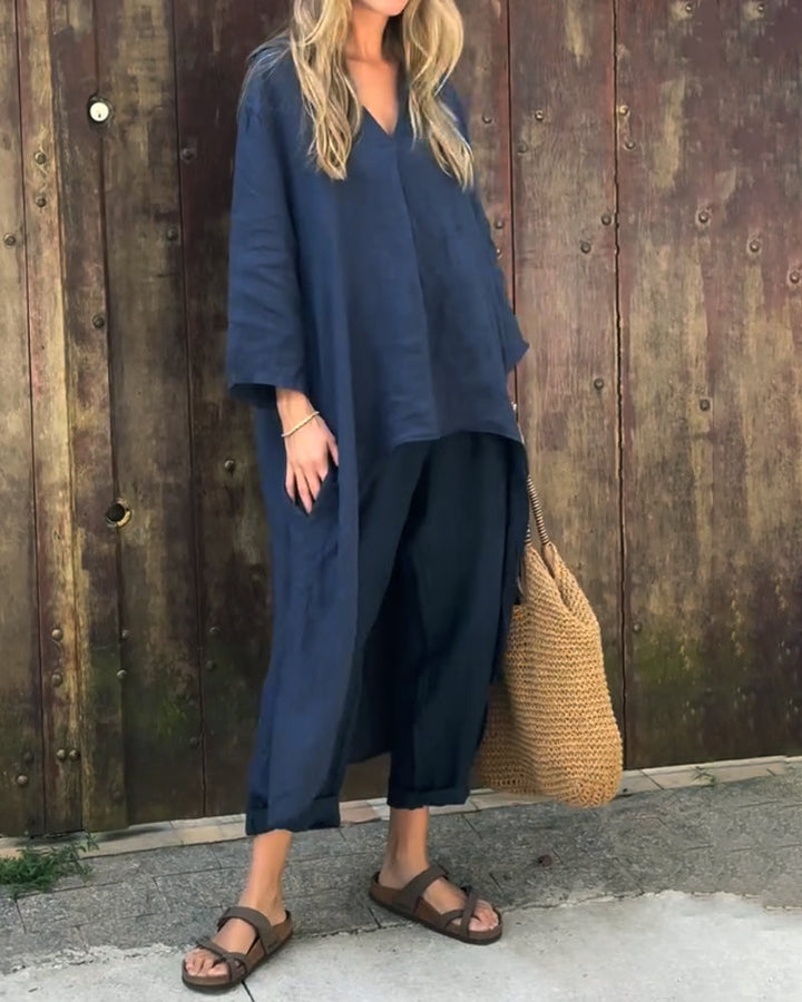 Vaelora | Completo elegante drappeggiato