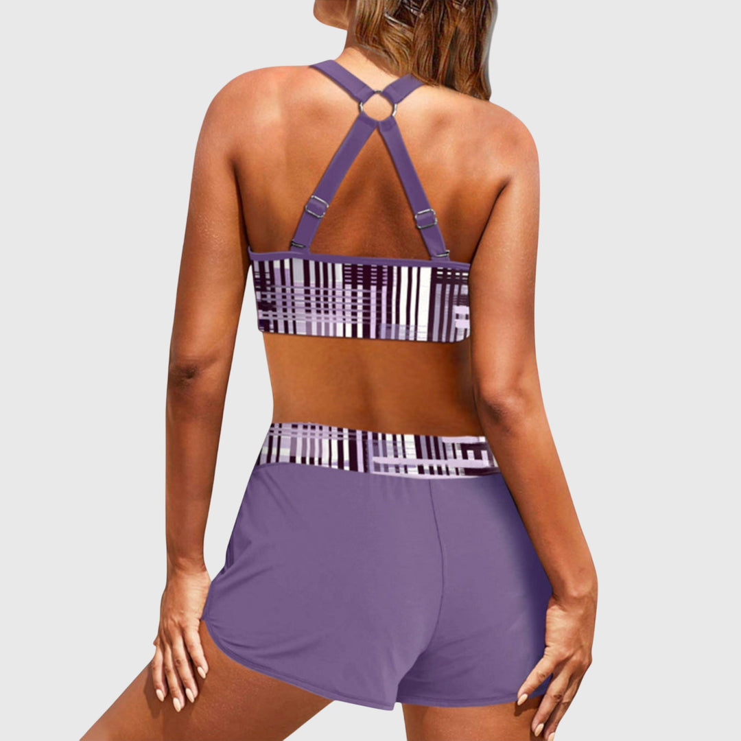 Janelle | Bikini a coste a vita alta