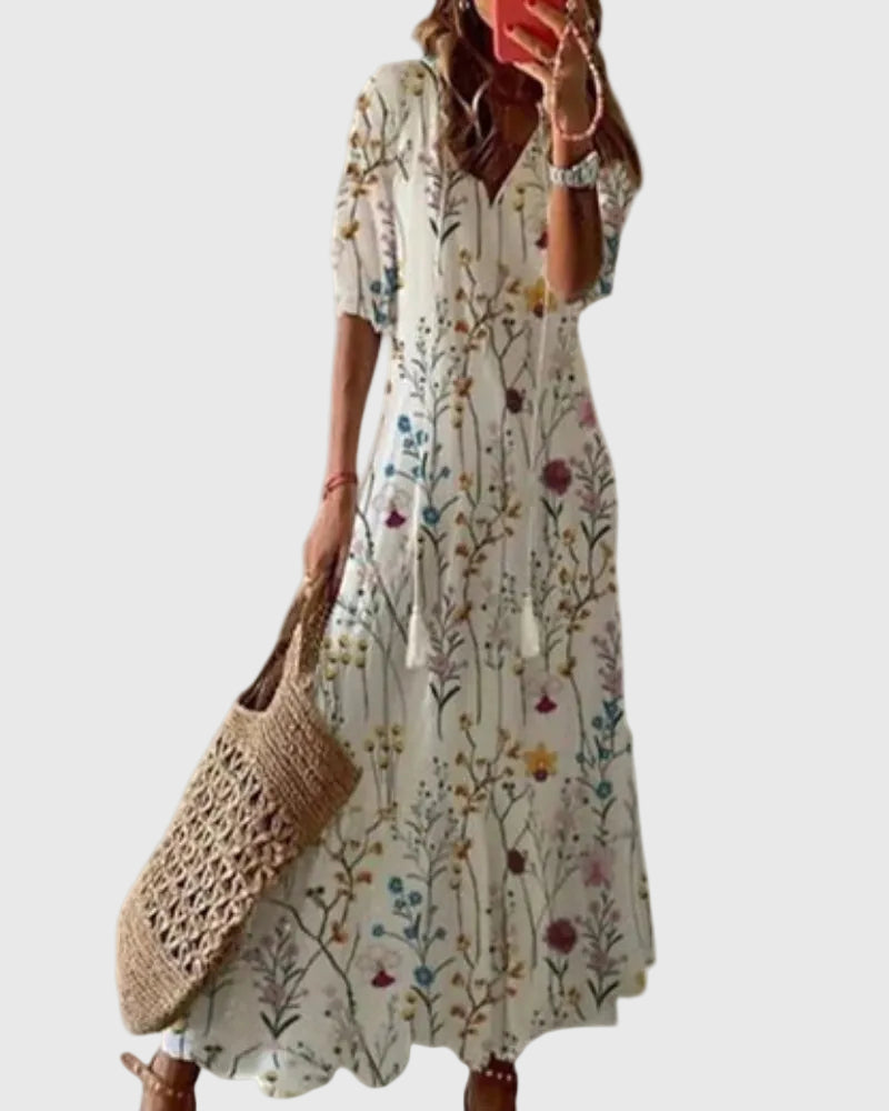 Amalia | Abito lungo estivo vintage in stile boho