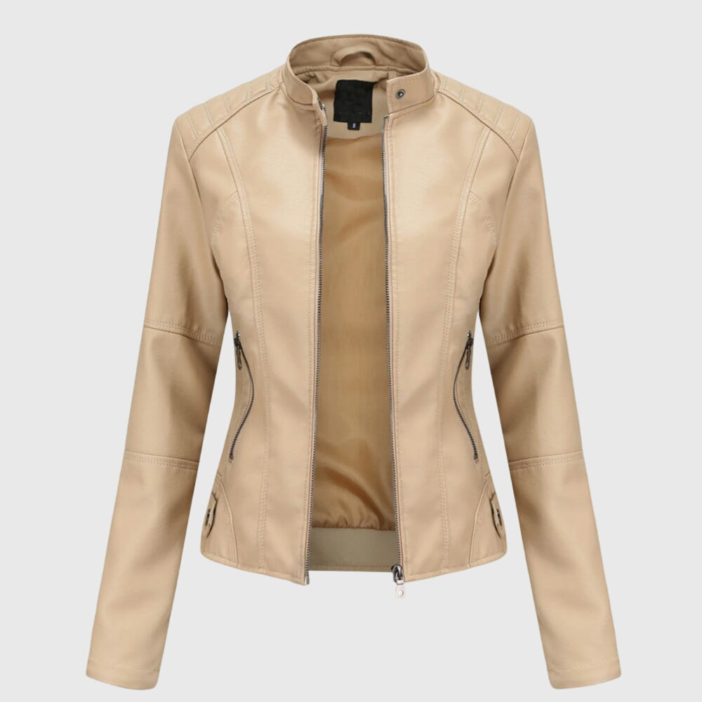 Giorgina™ | Giacca elegante da donna in pelle