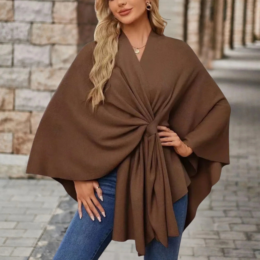 Briana™ | Poncho drappeggiato elegante — 7