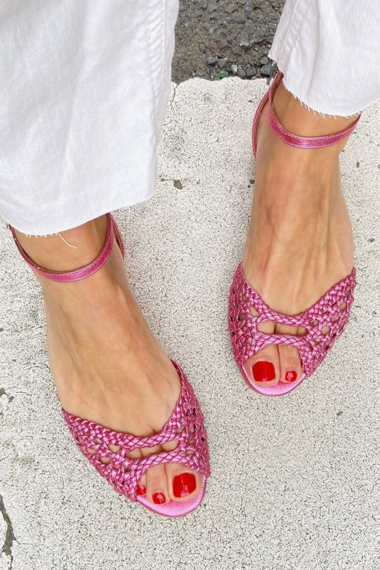 Isadora™ | Sandali Intrecciati Dorati – Chiara Rossetti, immagine 4