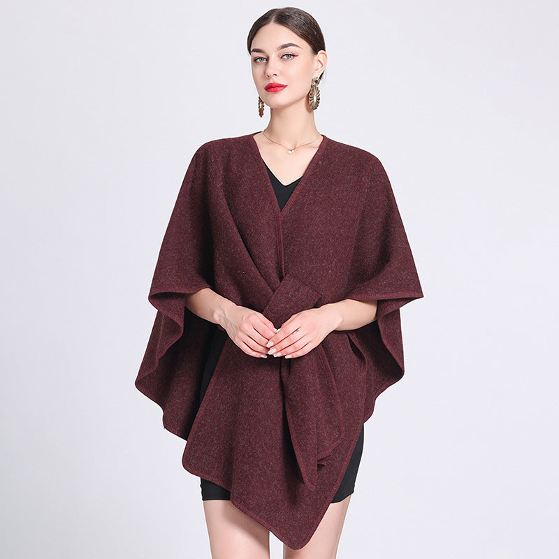 Marina | Scialle a mantella in pile — 8