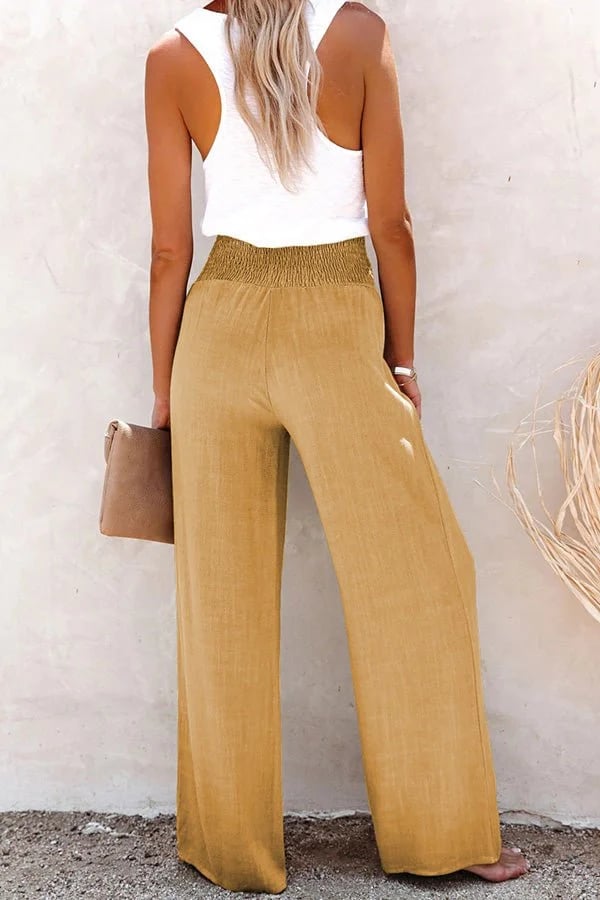 Riana | Pantaloni a vita alta dalla linea rilassata