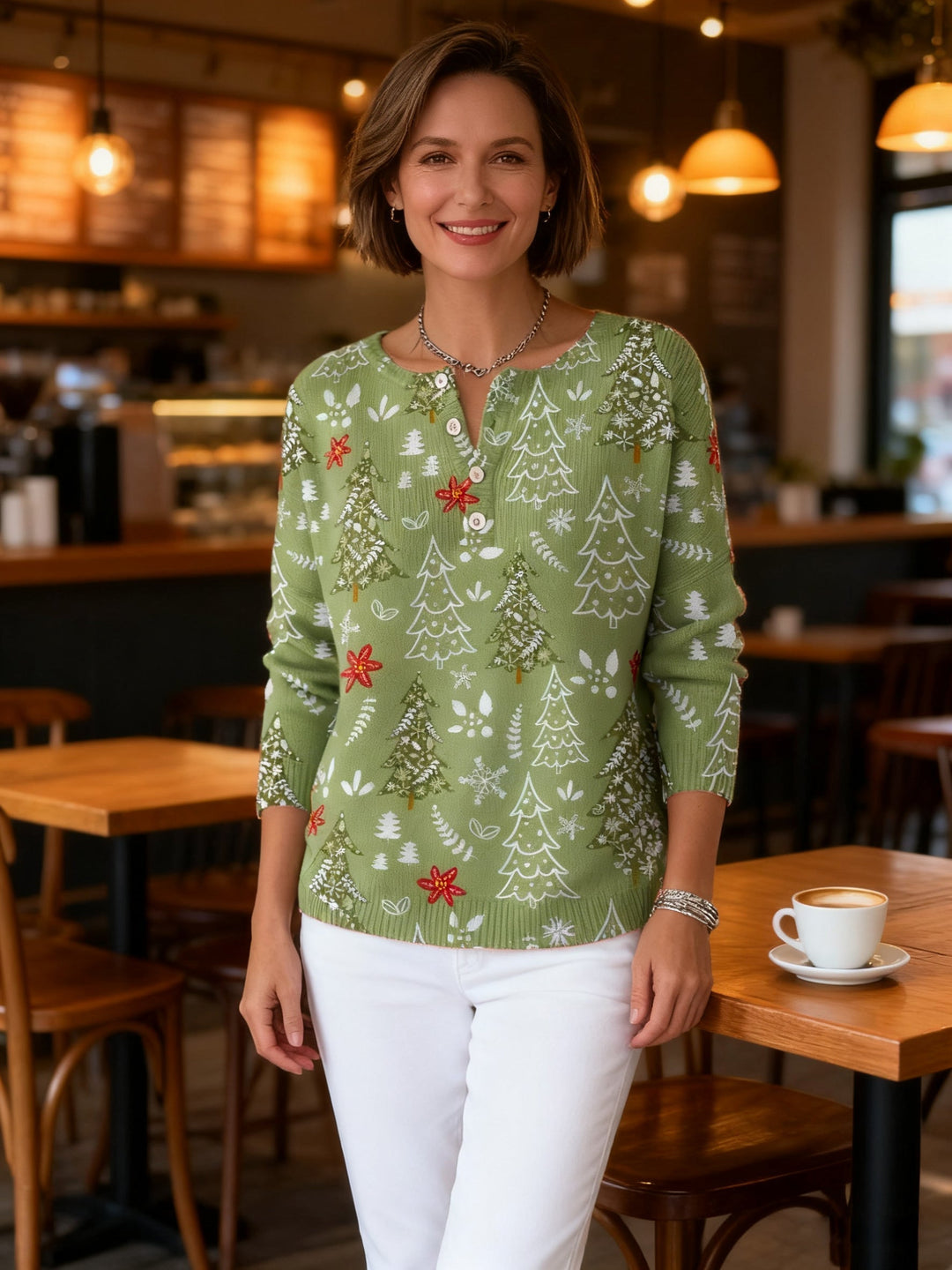 Raegan™ | Maglione natalizio con bottoni — 6