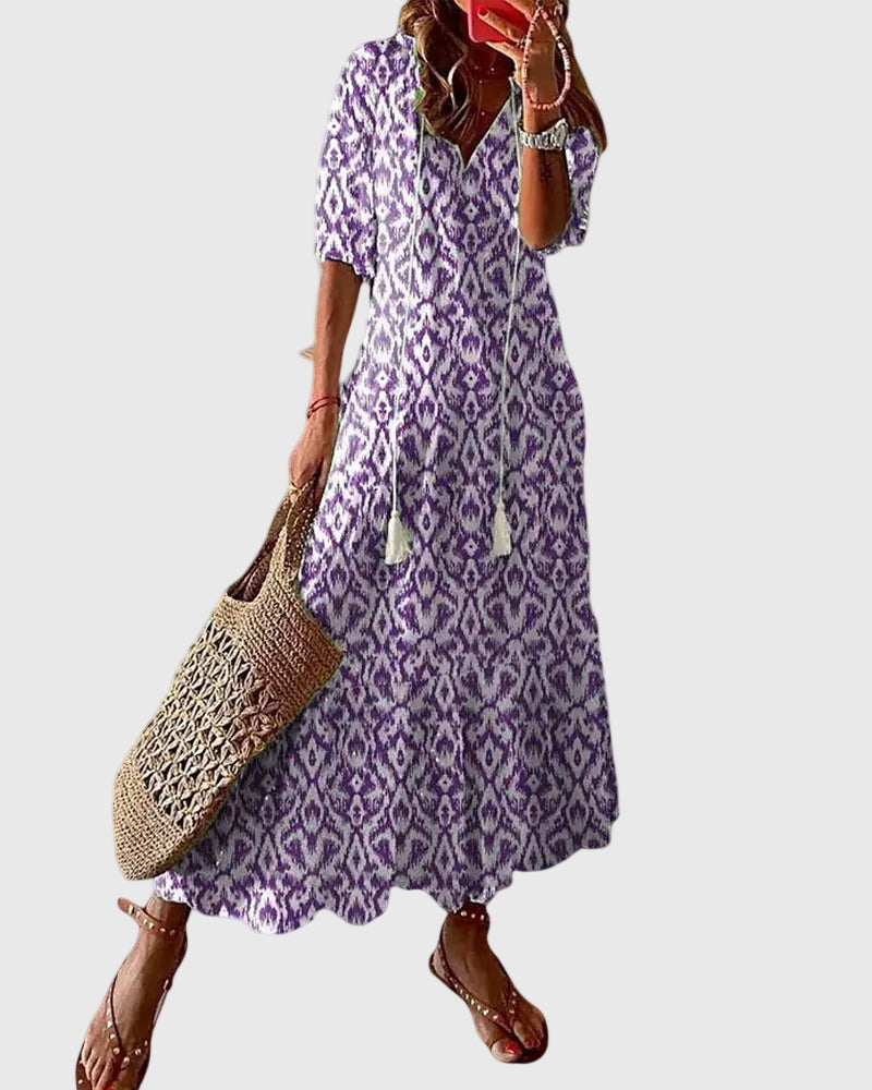 Amalia | Abito lungo estivo vintage in stile boho