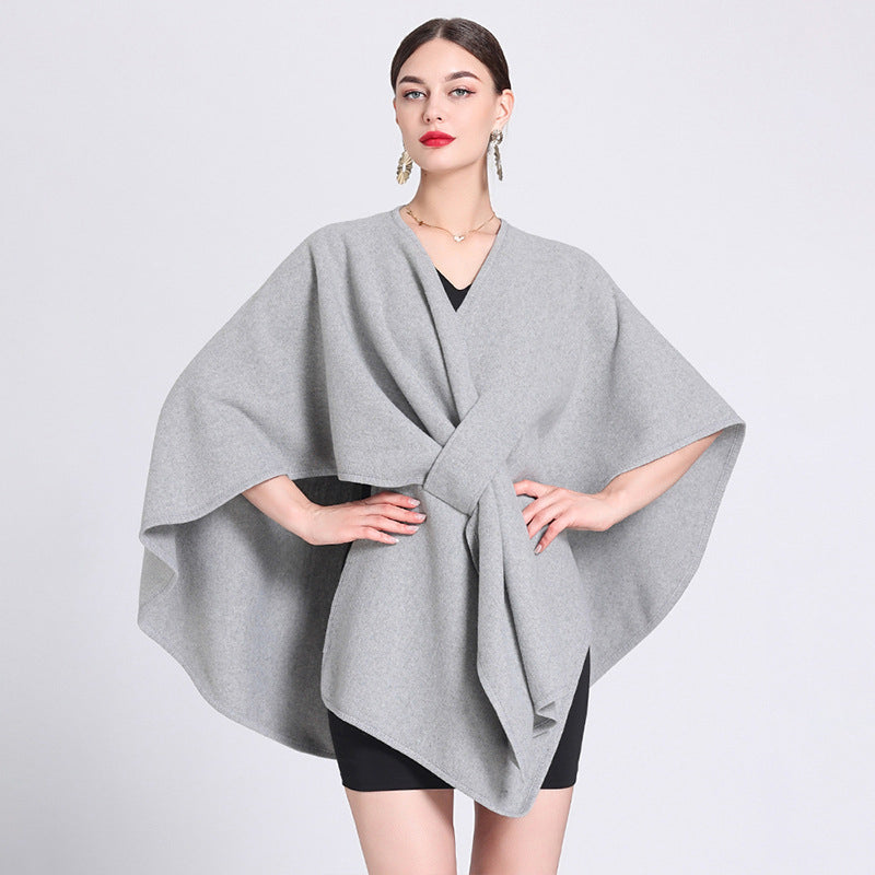 Marina | Scialle a mantella in pile — 9