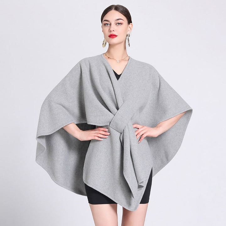 Marina | Scialle a mantella in pile — 9