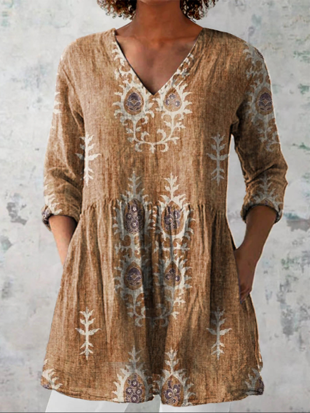 Blair | Blusa lunga con stampa decisa