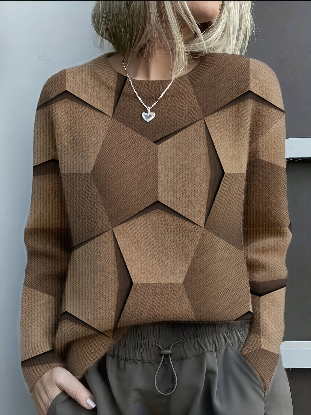 LUCIA – MAGLIA IN MAGLIA GEOMETRICA COLORBLOCK — 4