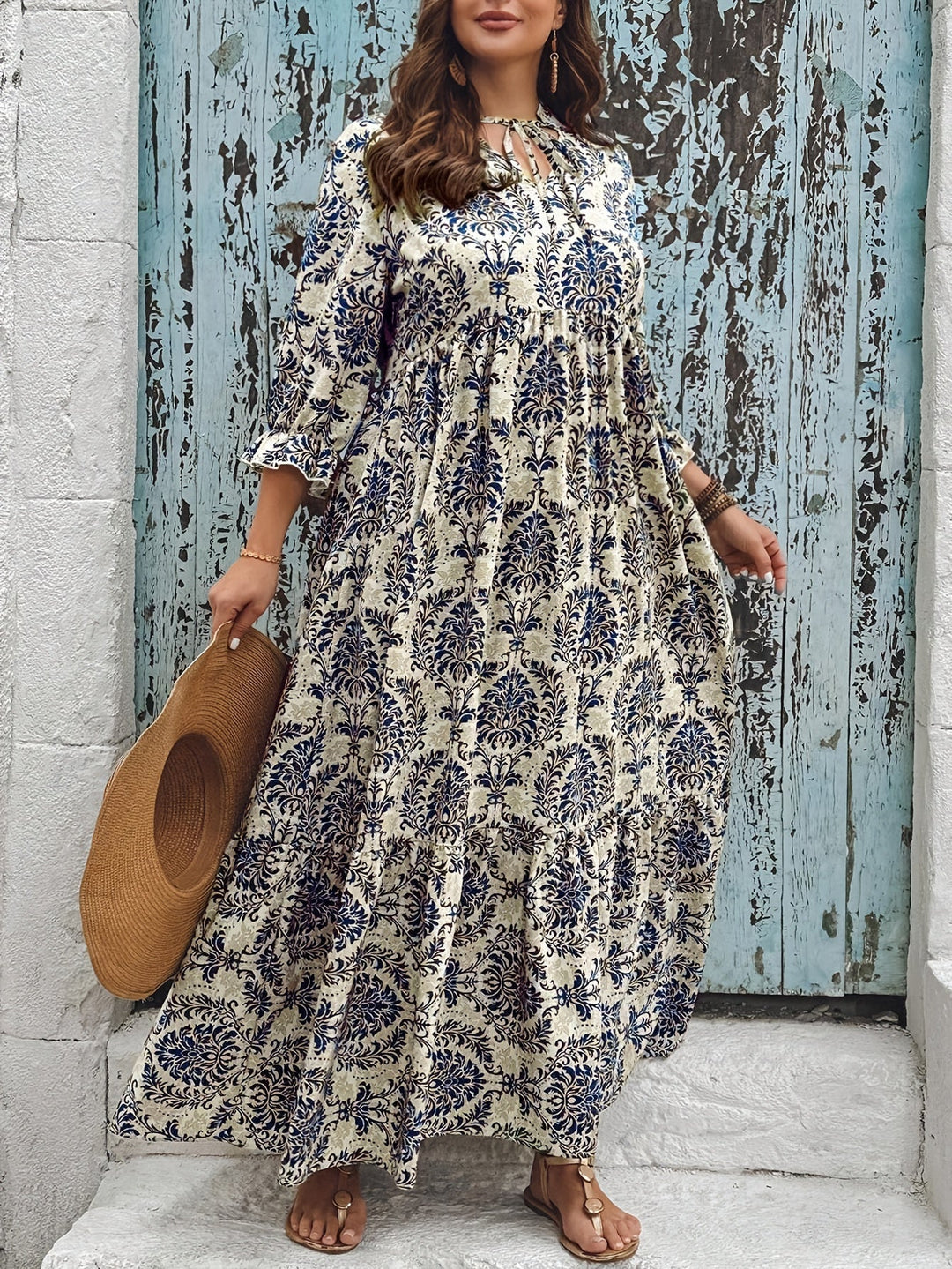 Molly | Abito boho con stampa mosaico