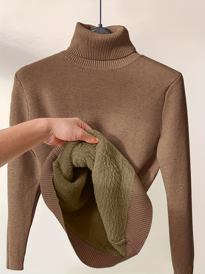 Zerra | Maglione pullover morbido con collo alto — 1