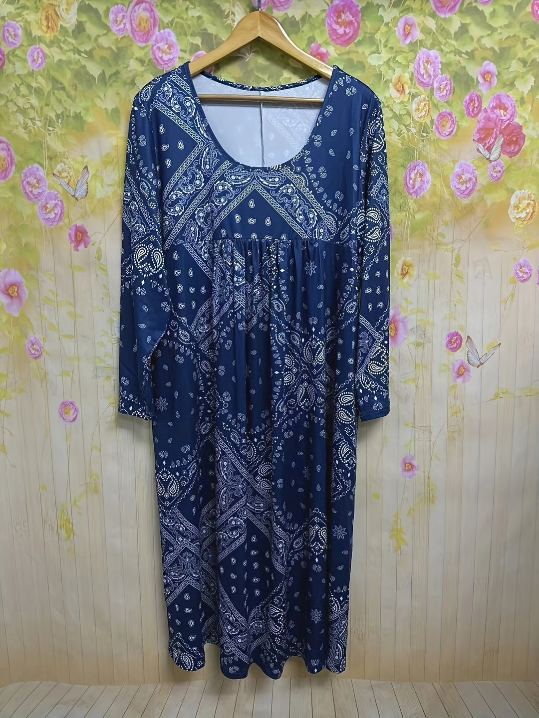 Elowen | Abito midi casual a maniche lunghe