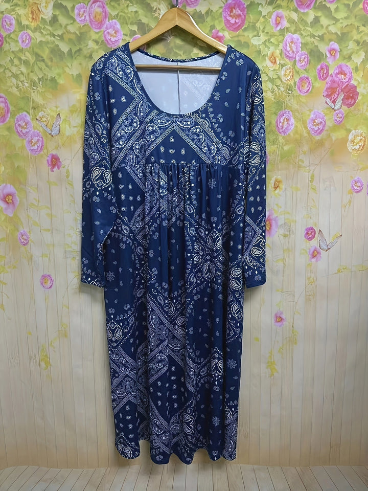 Elowen | Abito midi casual a maniche lunghe