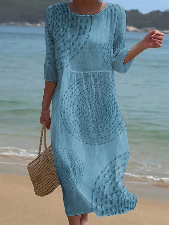 Imelda | Abito casual ricamato