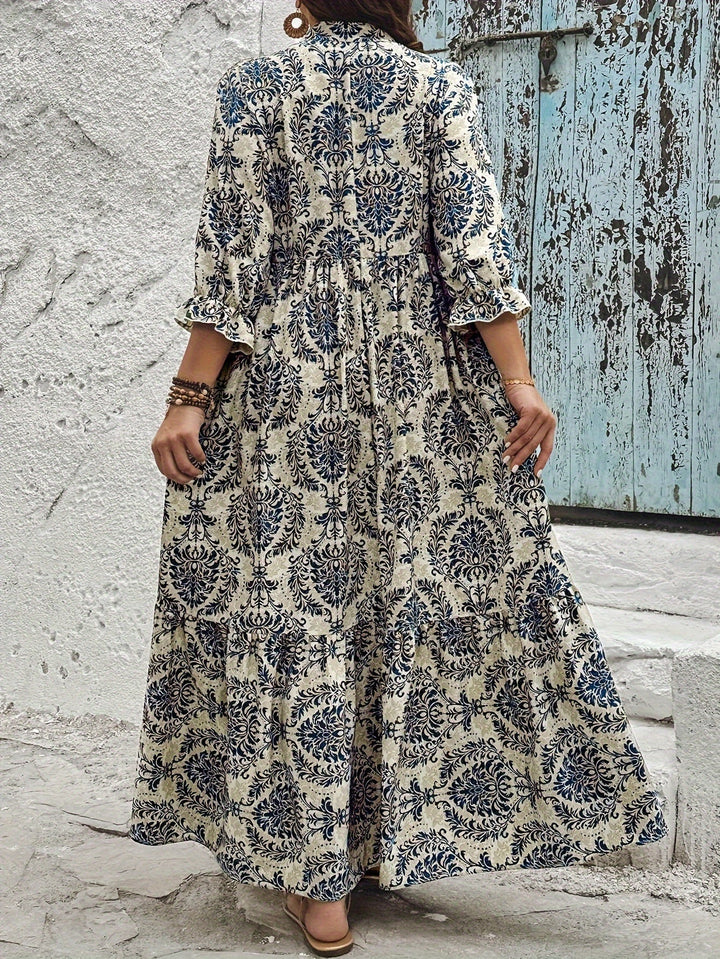 Molly | Abito boho con stampa mosaico