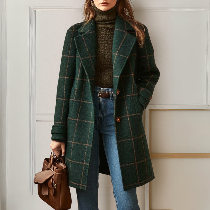 Judith | Cappotto lungo in tweed a quadri — 1
