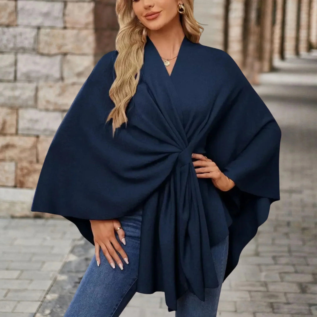 Briana™ | Poncho drappeggiato elegante — 9