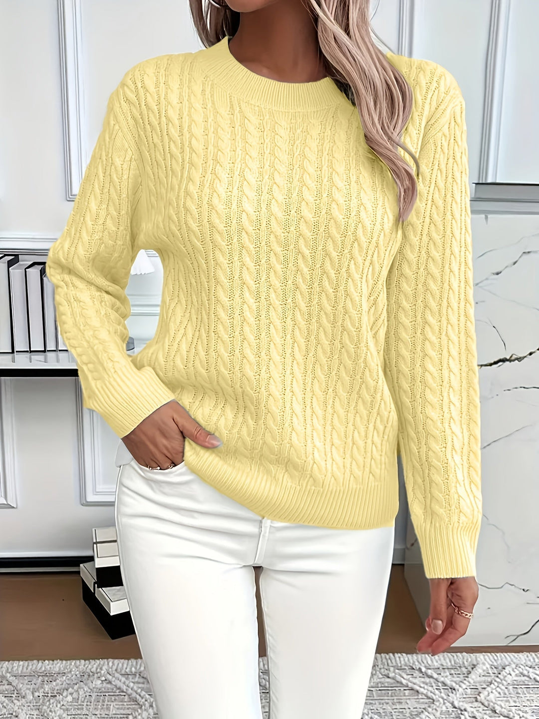 Blanca™ | Maglione a trecce da donna — 4