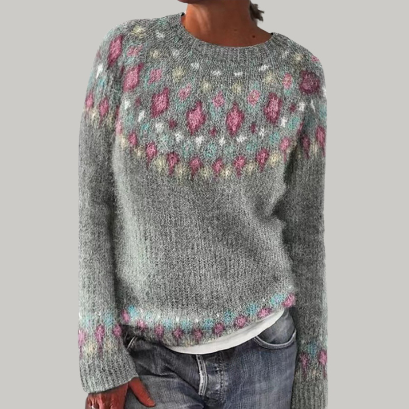 Candace | Maglione lavorato a maglia fantasia — 1