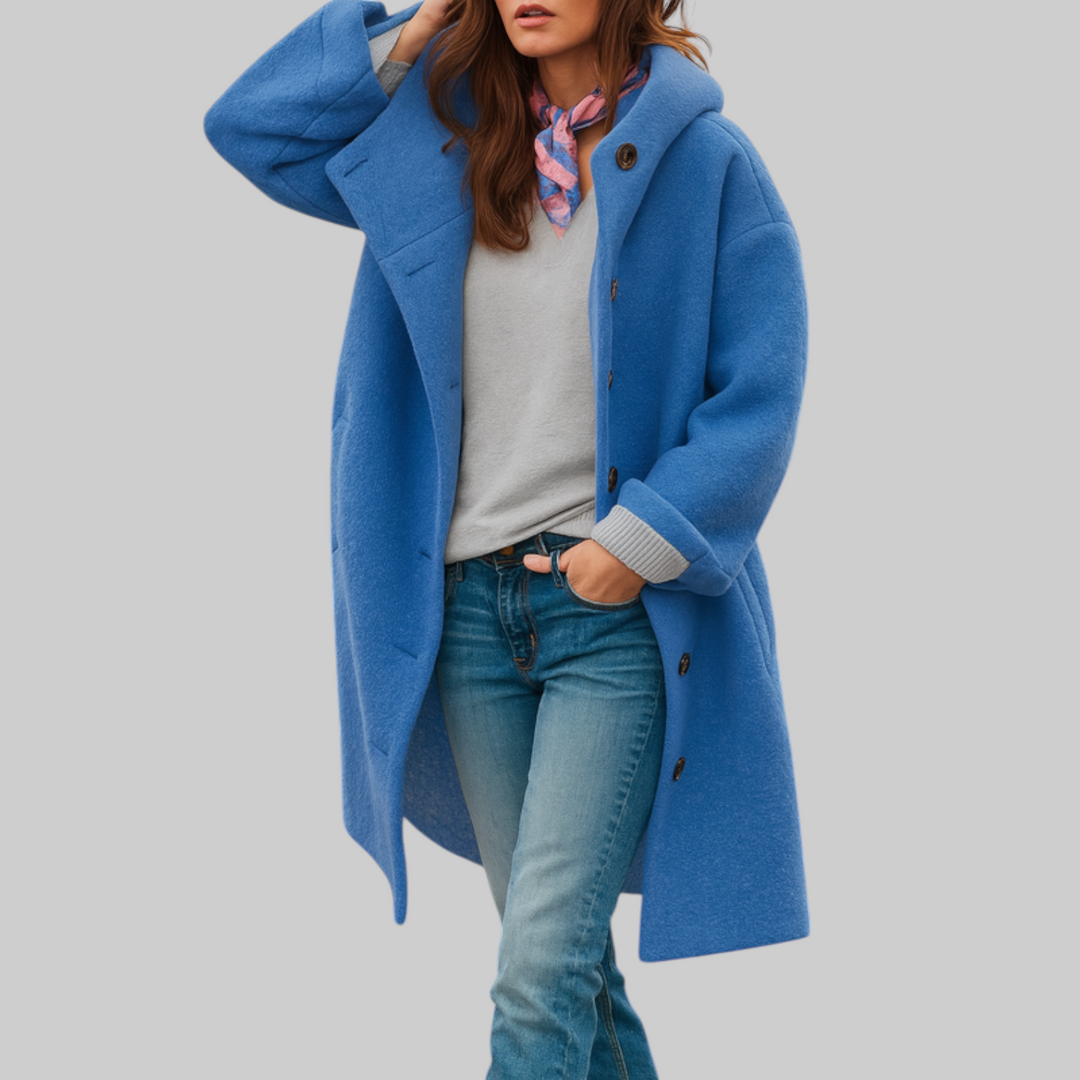 Freja | Cappotto quotidiano confortevole di media lunghezza