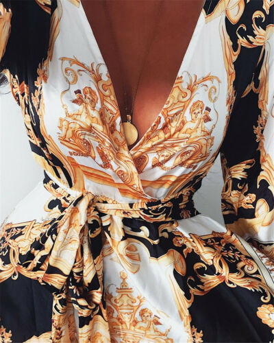 Faye | Abito boho stampato